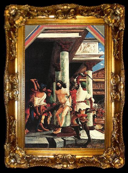 framed  Albrecht Altdorfer The Flagellation of Christ, ta009-2
